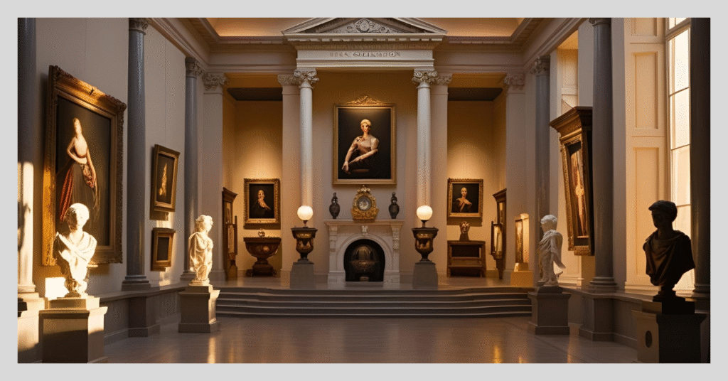 The National Gallery of Australia, a stunning mansion showcasing a diverse collection of art for enthusiasts.