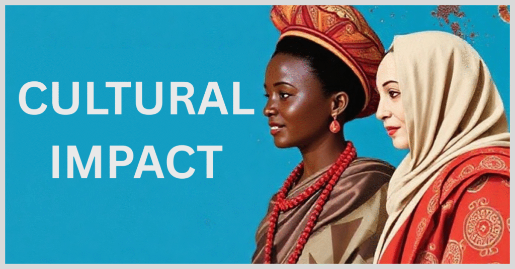 Visual representation of the cultural influence of the African diaspora on Gili Island's traditions and community life.